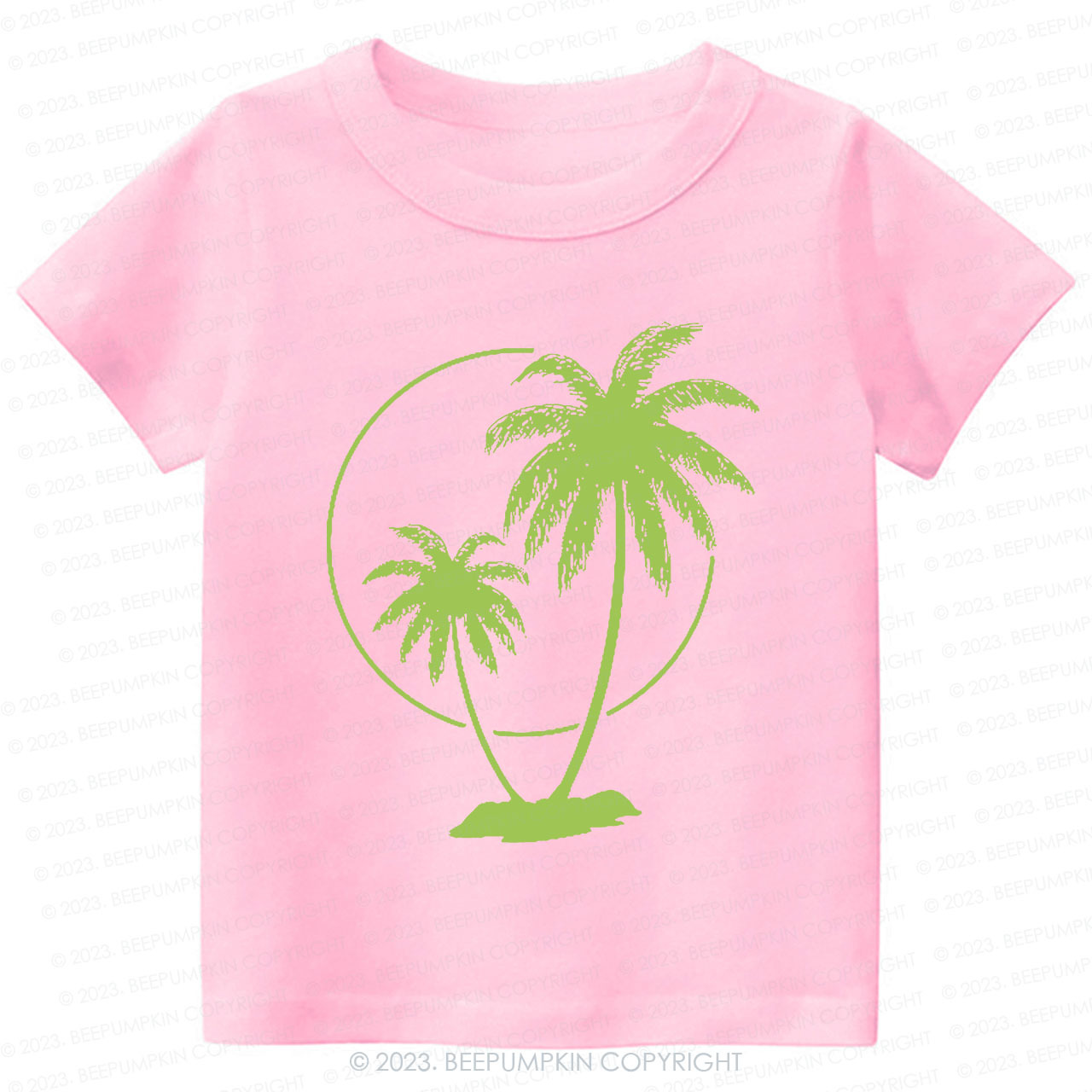 Palm Trees With Sun Kids Shirt