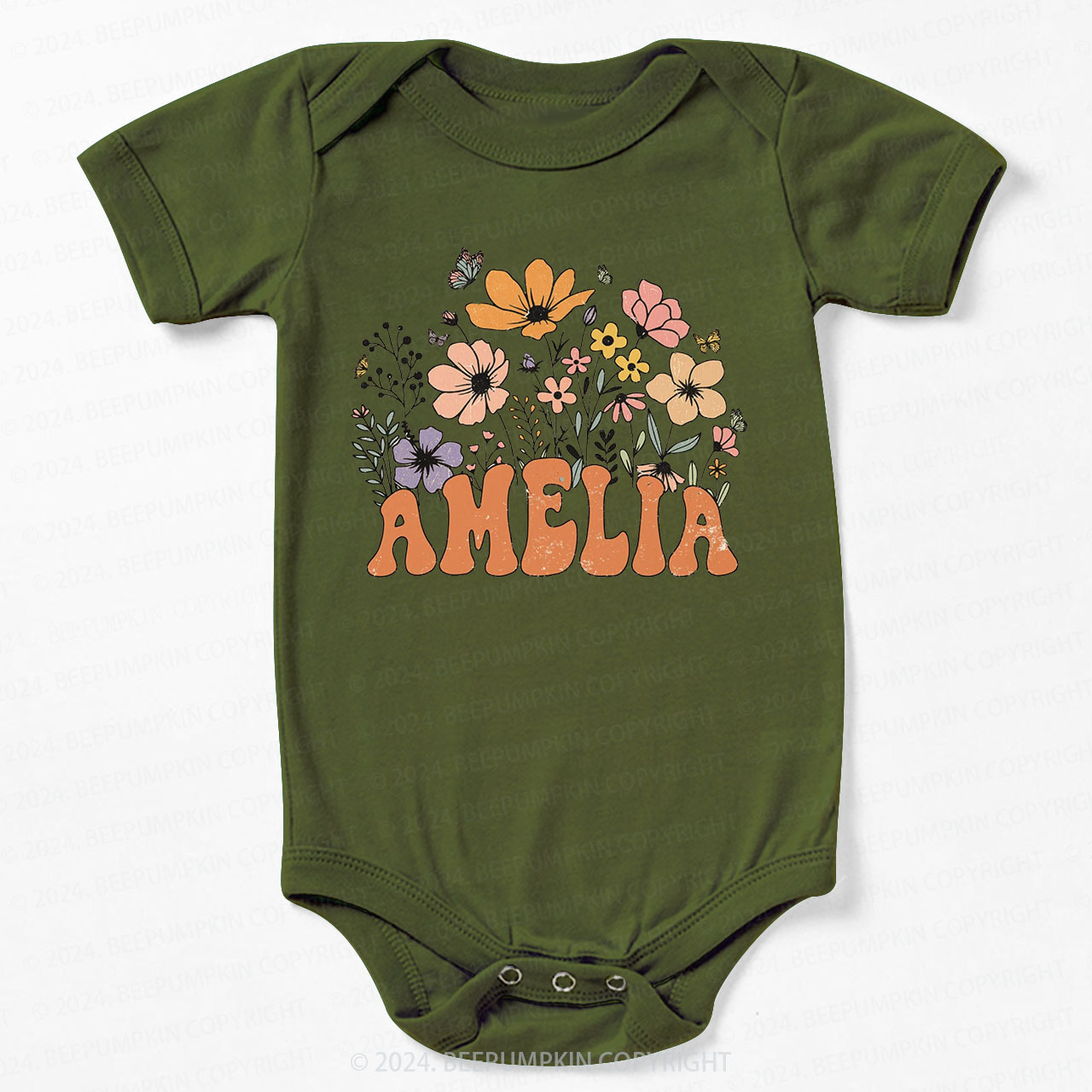 Personalized Girl Bodysuit For Baby 