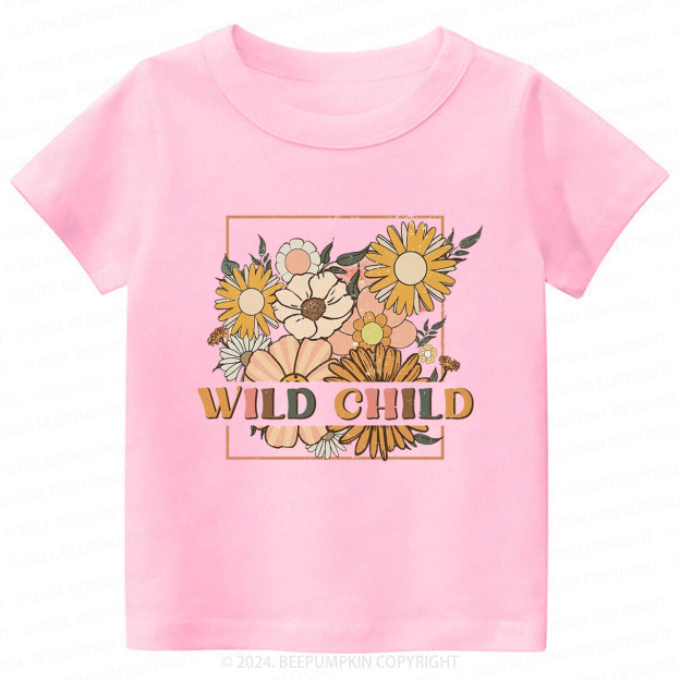 Retro Wild Child Toddler&Kids Tees 