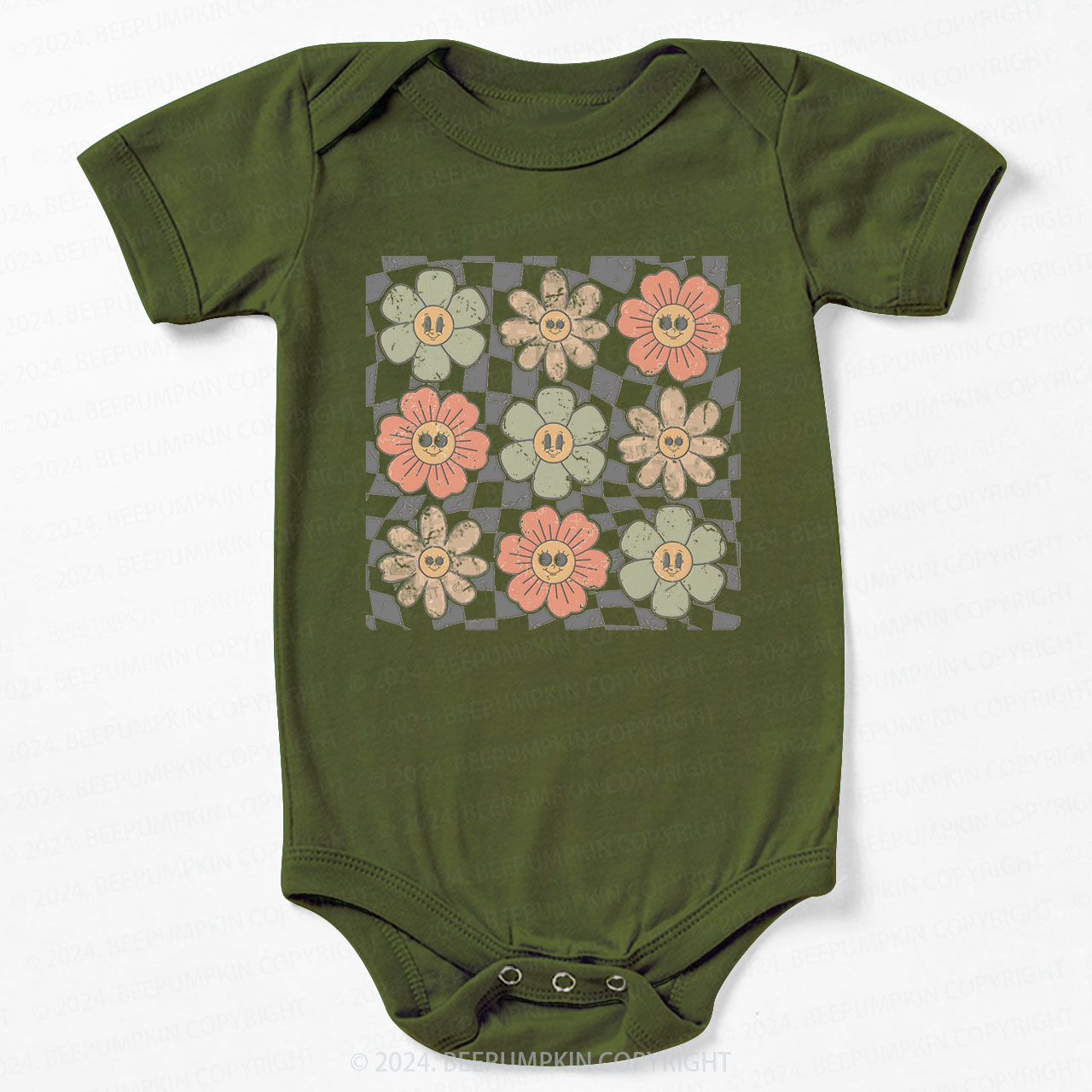 Retro Natural Bodysuit For Baby 