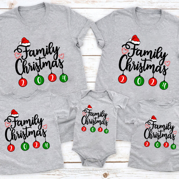 Family Christmas 2024 Lanterns Matching Shirts
