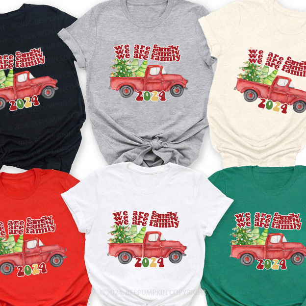 We Are Family 2024 Christmas Matching Shirts Beepumpkin
