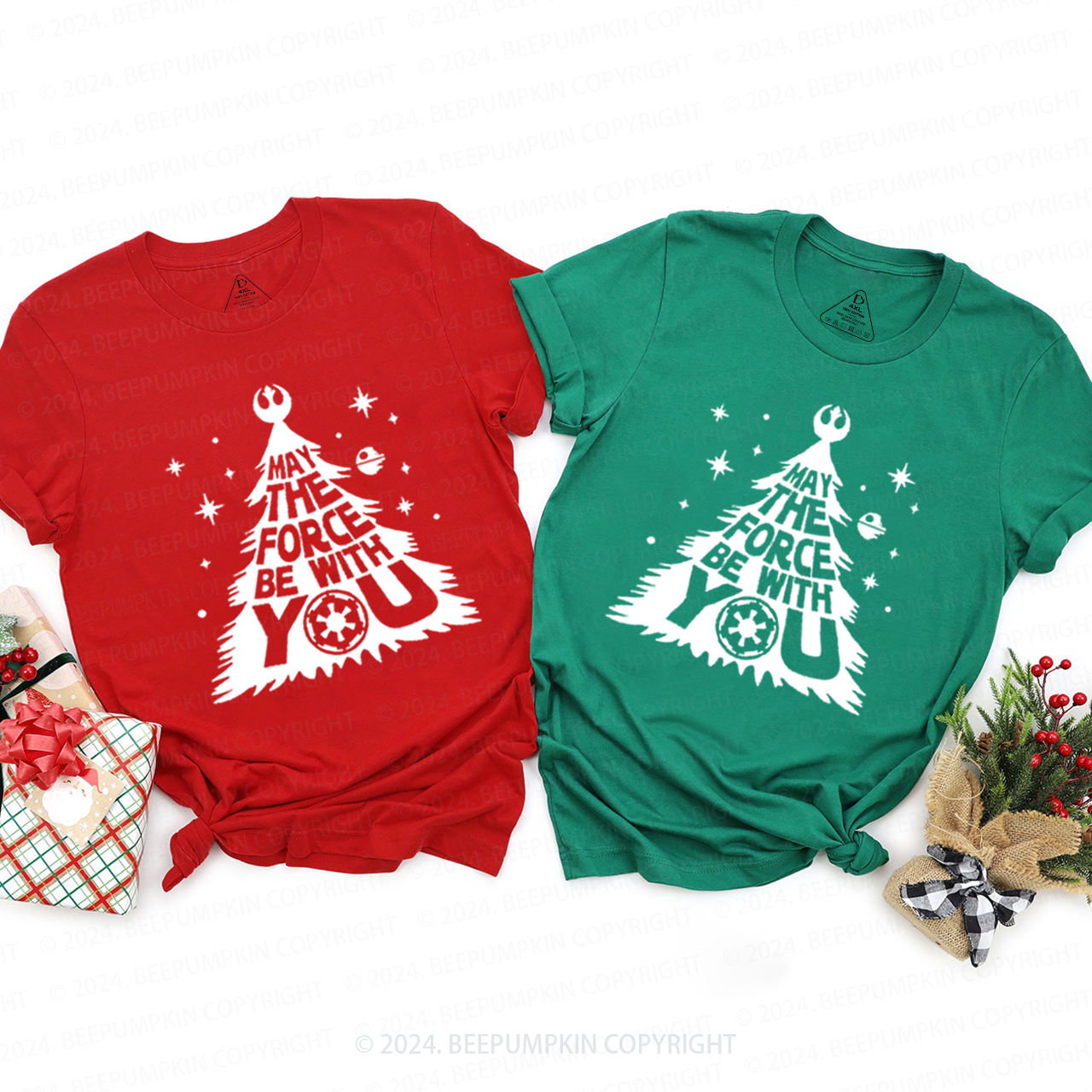 Wishing Christmas Tree Matching T-Shirts
