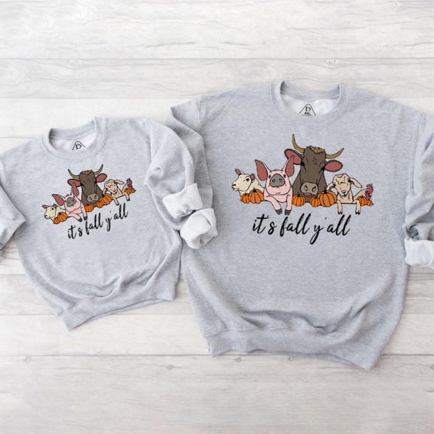 It's Fall Y'all Family Matching Sweatshirt