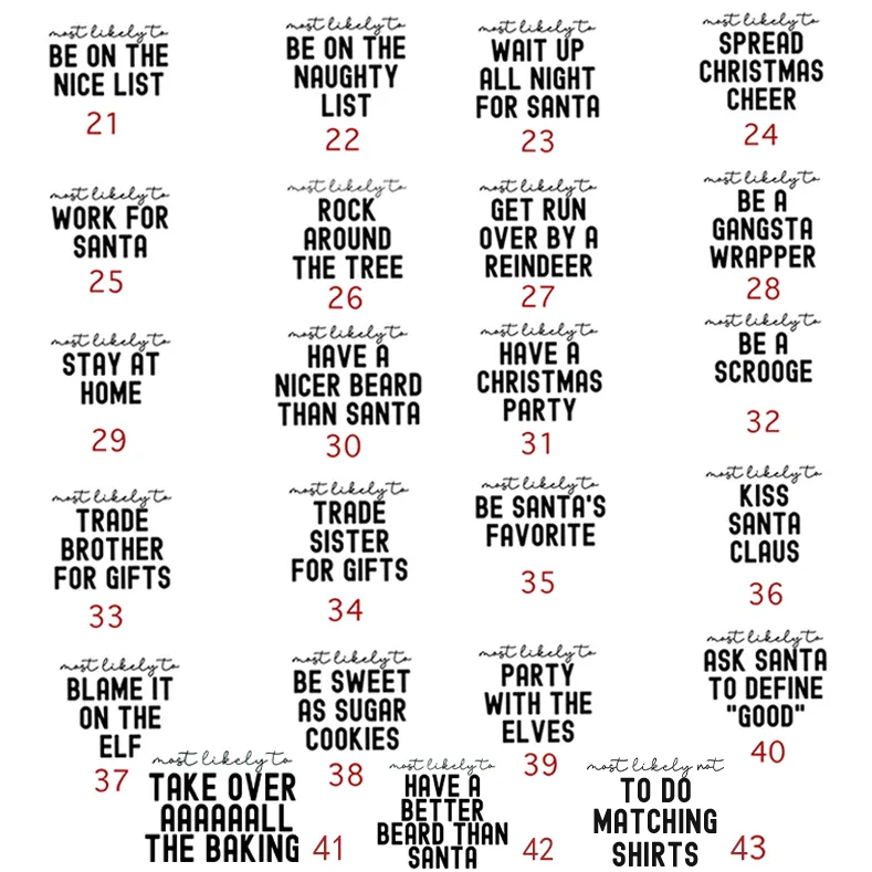 Family Christmas Shirts Most Likely To Funny Party Matching Blue Pajamas Beepumpkin