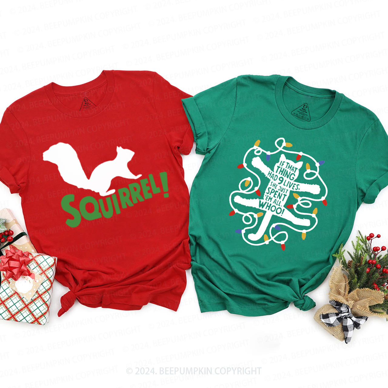 Christmas Vacation Story Quotes Family Matching T-Shirts Beepumpkin