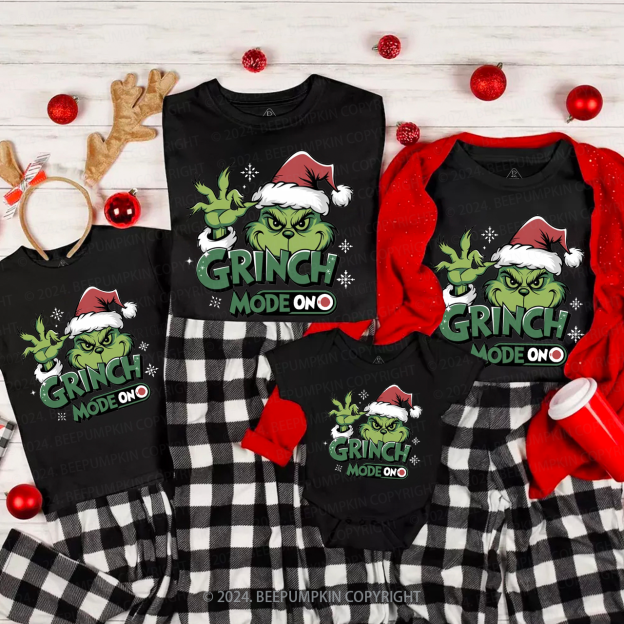 Christmas Mode On Family Matching T-Shirts Beepumpkin