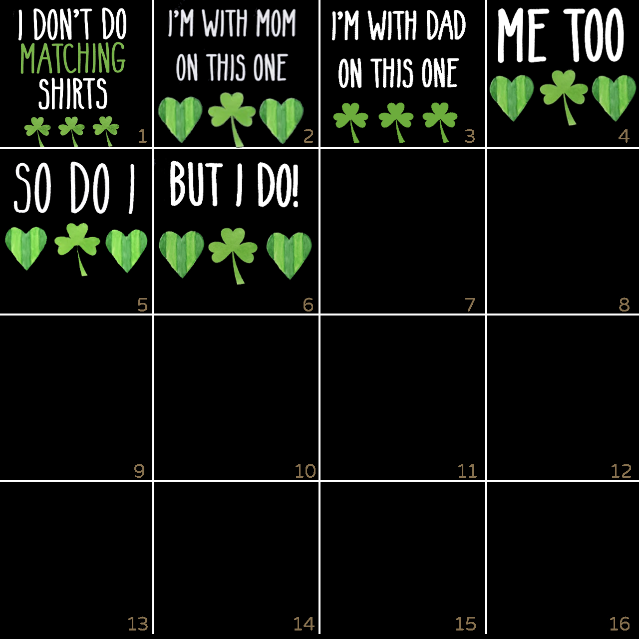 One Lucky Group Family Matching T-Shirts Beepumpkin