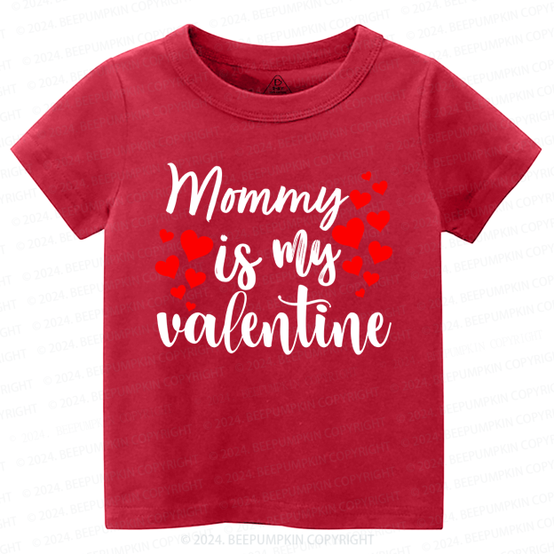 Daddy Is My Valentine Kids Shirt