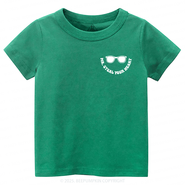 Mr Steal Your Heart Valentine's Day Toddler&Kid's Tees Beepumpkin