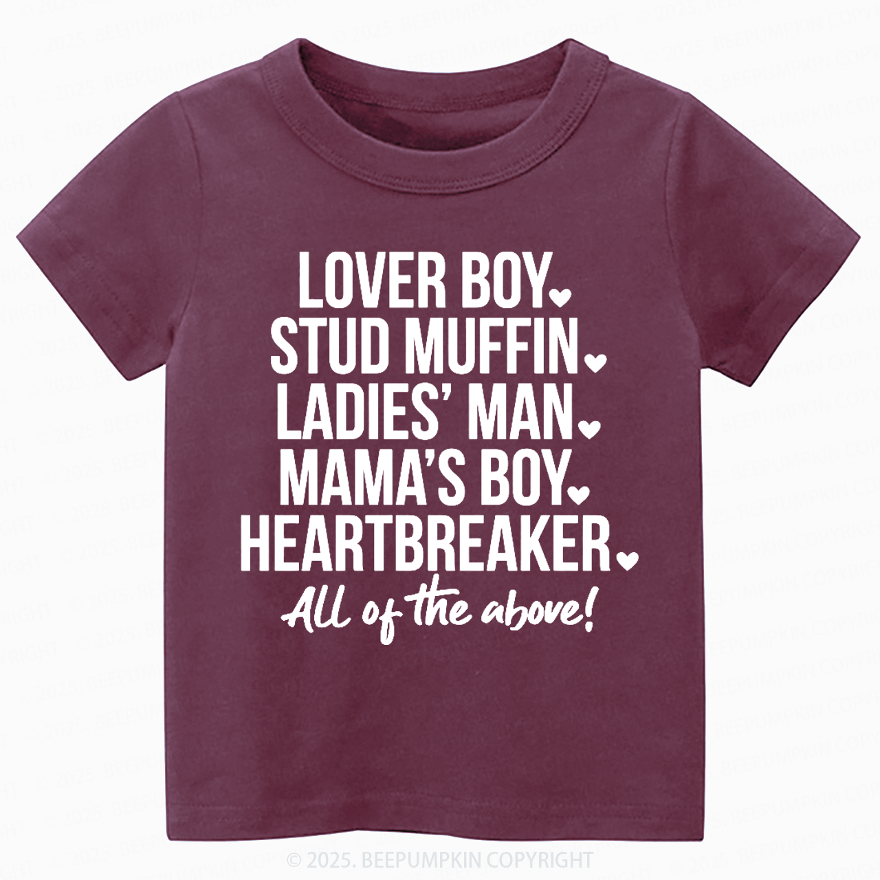 Boys Valentine's Day Toddler&Kid's Tees Beepumpkin