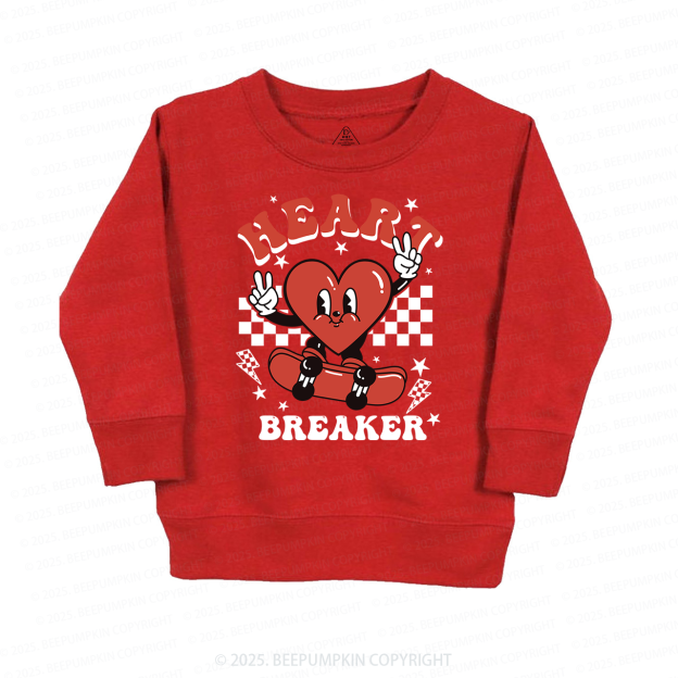 Heart Breaker Valentine's Day Kid's Sweatshirt 2
