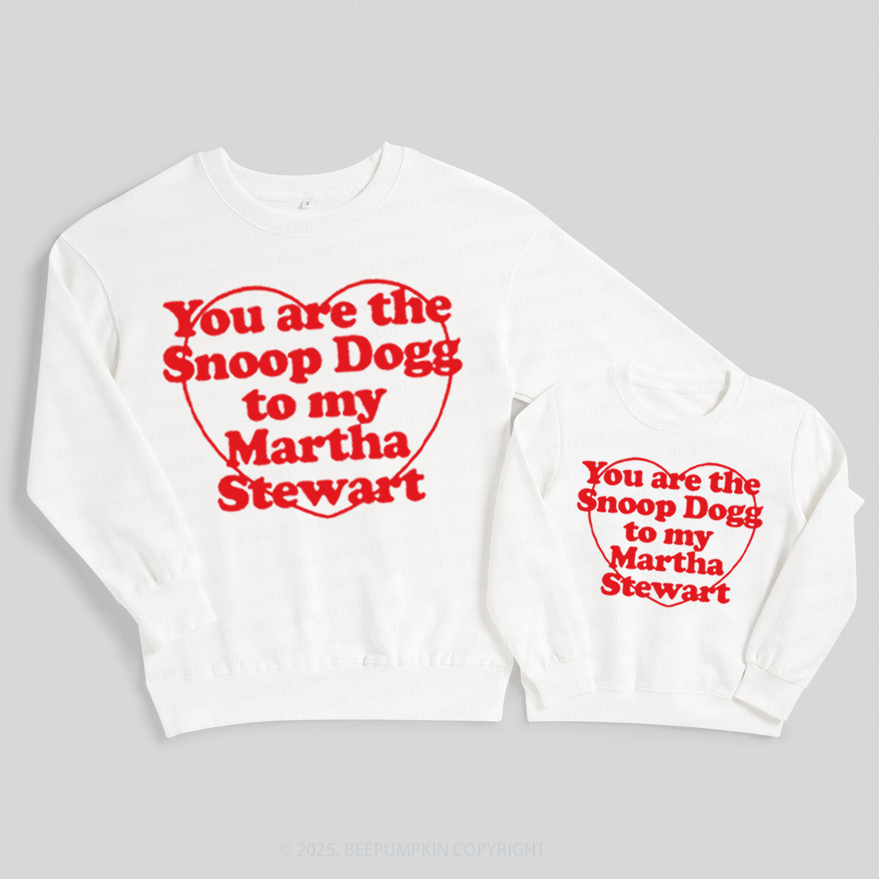 You Are The Cute Dogg To My Valentine's Day Family Matching Sweatshirts