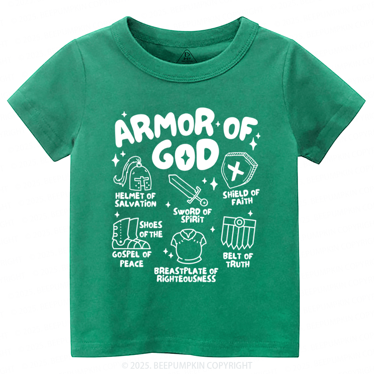 Armor of God Toddler&Kid's Tees Beepumpkin