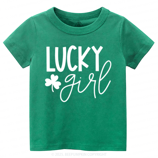 Personalized Lucky Boy And Girl St.Patricks Day Toddler&Kid's Tees Beepumpkin