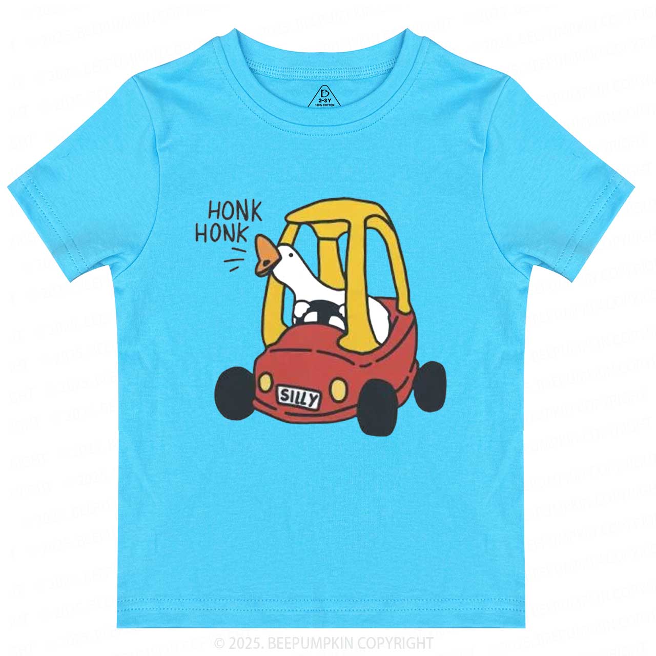 Silly Goose Red Car Toddler&Kid's Tees Beepumpkin