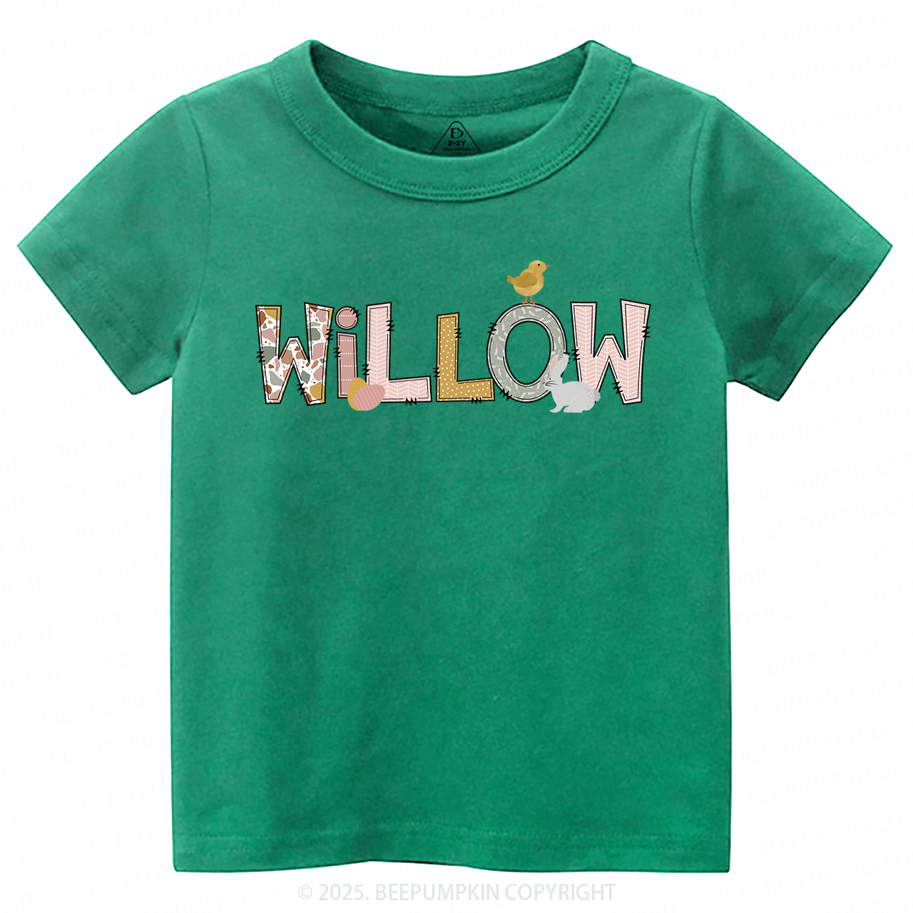 Personalized Name Easter Toddler&Kid's Tees Beepumpkin