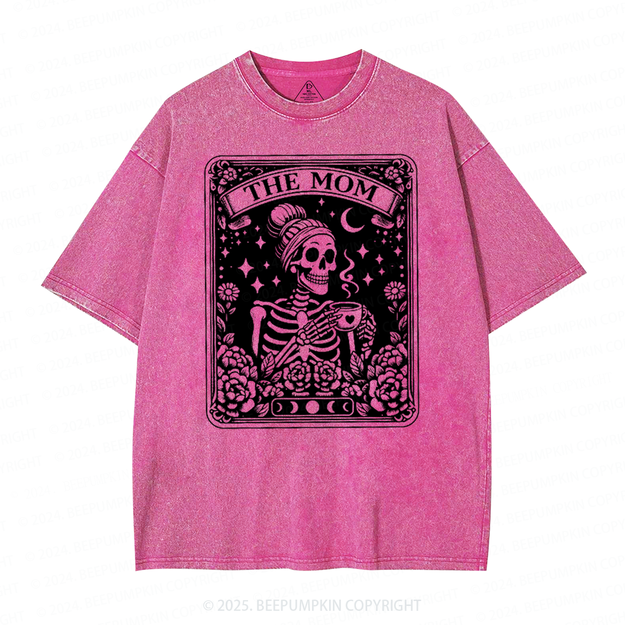 The Mom Tarot Card Mama Washed T-Shirts