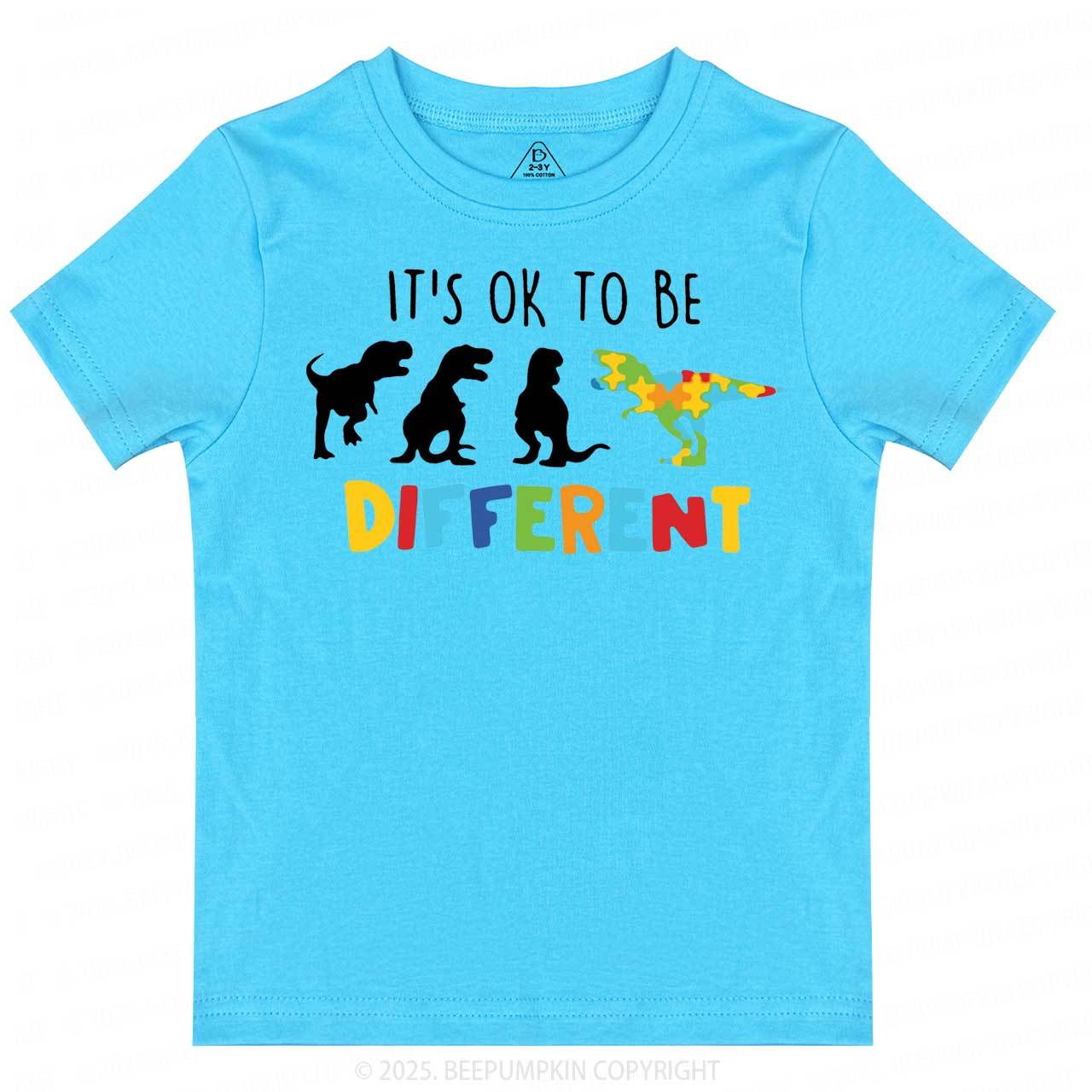 It's Ok To Be Different Toddler&Kid's Tees Beepumpkin