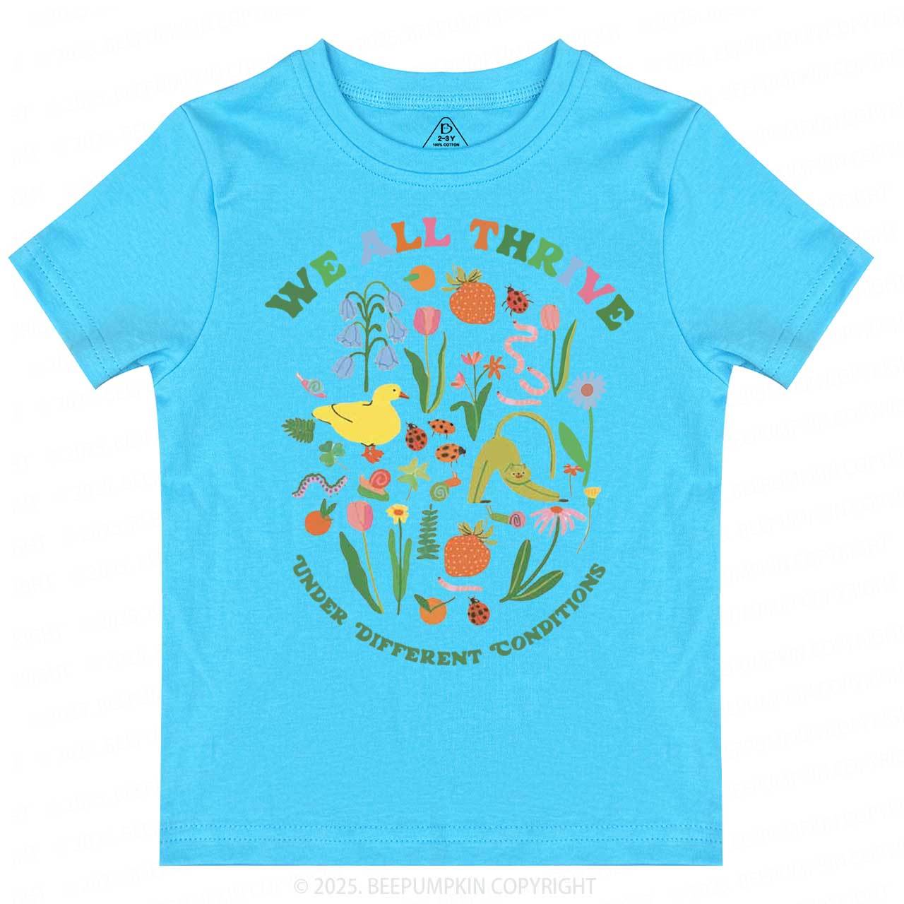 We All Thrive Toddler&Kid's Tees Beepumpkin
