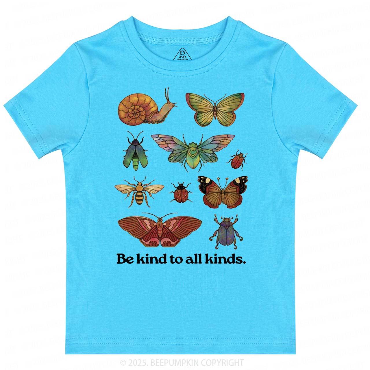 Be Kind To All Kinds Toddler&Kid's Tees Beepumpkin