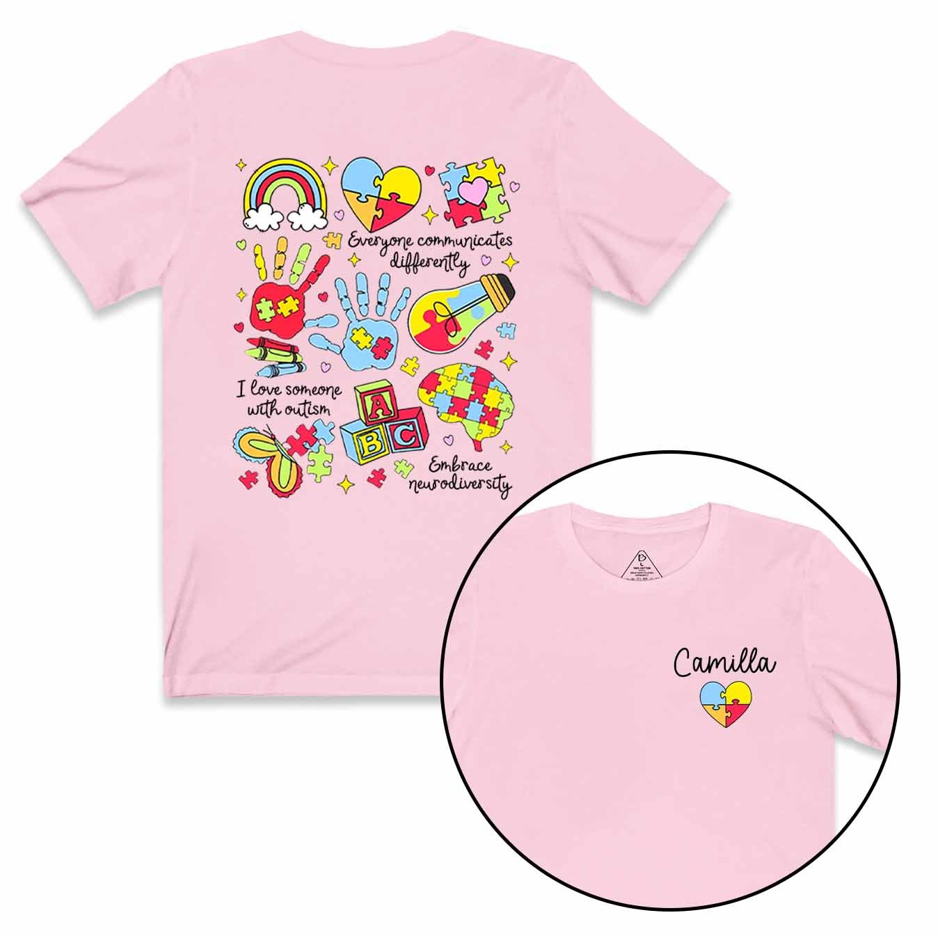 Personalized Autism Mama T-Shirts