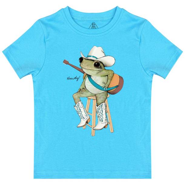 Cowboy Frog Toddler&Kid's Tees Beepumpkin