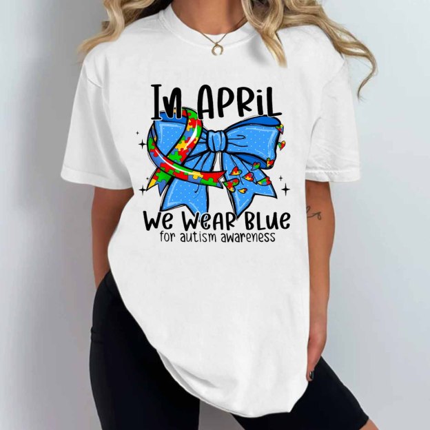 In April We Wear Blue Mama T-Shirts