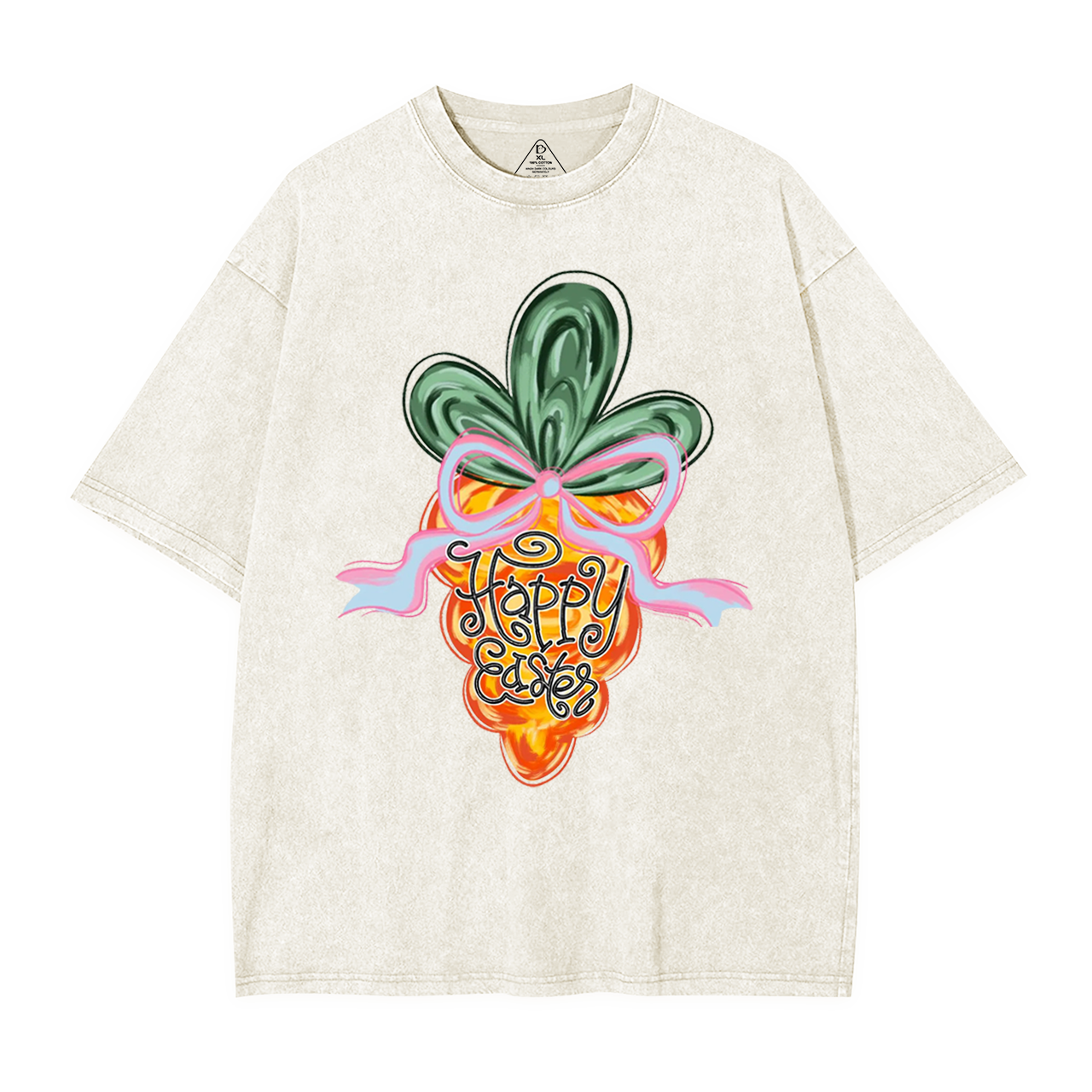 Happy Easter Carrot Mama Washed T-Shirts