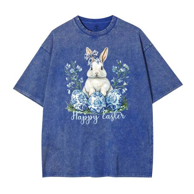 Grand Millennial Easter Mama Washed T-Shirts