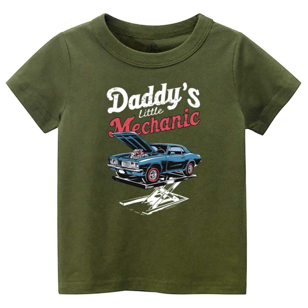 Daddy's Little Mechanic Toddler&Kid's Tees Beepumpkin