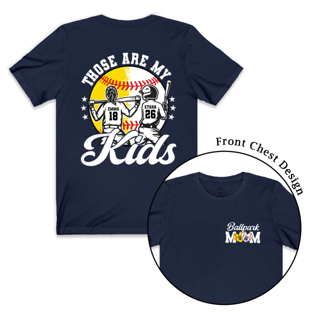 Those Are My Kids Baseball Mama T-Shirts