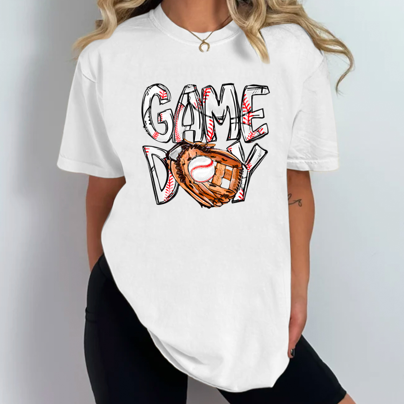 Baseball Game Day Mama T-Shirts