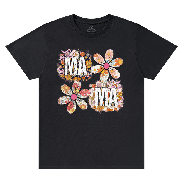 Retro Comfort Colors Floral Mama T-Shirts