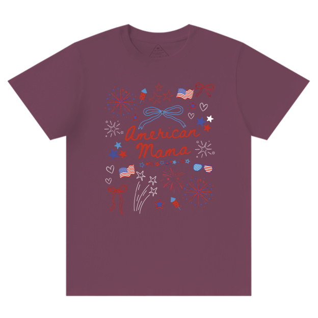 Comfort Colors 4th Of July Mama T-Shirts
