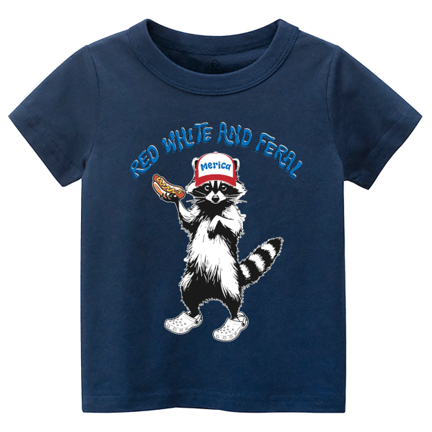 Red White And Feral Toddler&Kid's Tees Beepumpkin 
