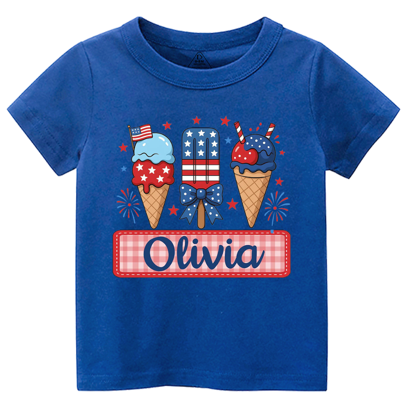 Personalized Name 4th Of July Toddler&Kid's Tees Beepumpkin 