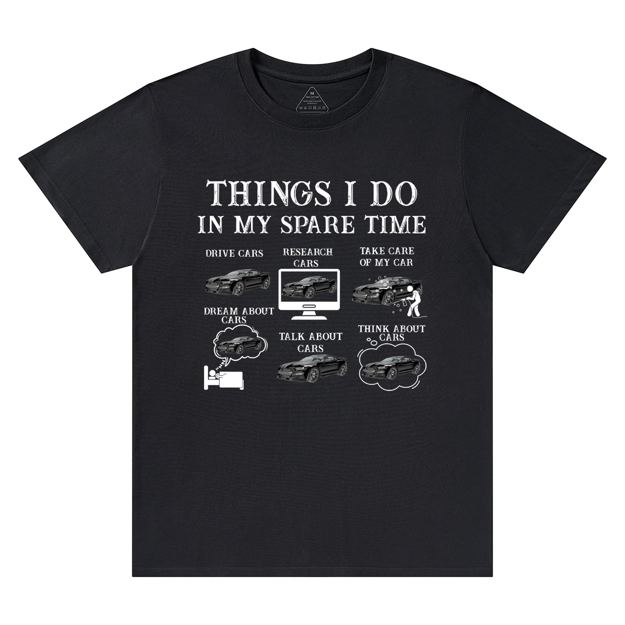 Things I Do In My Spare Time Funny Cars Dad T-Shirt