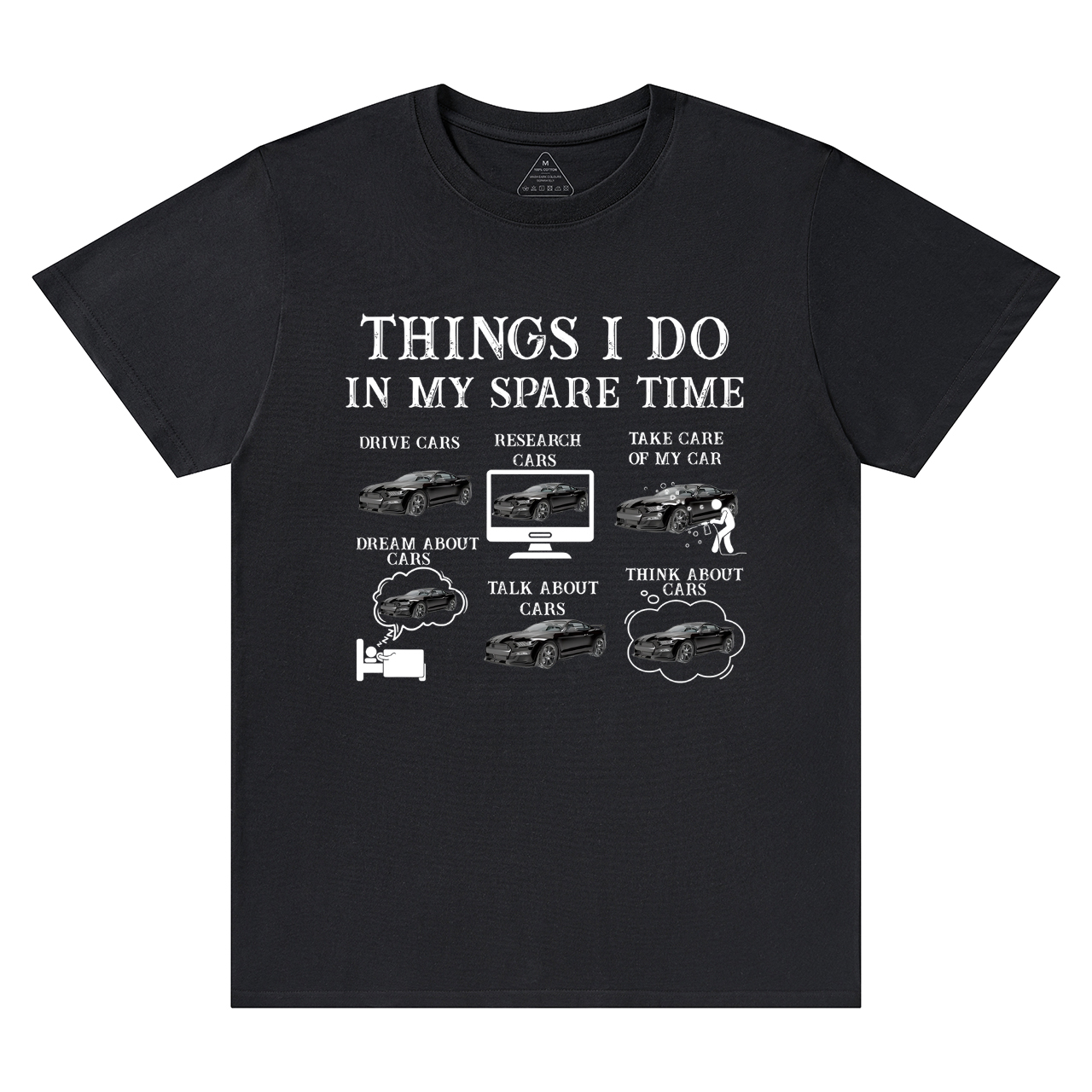 Things I Do In My Spare Time Funny Cars Dad T-Shirt