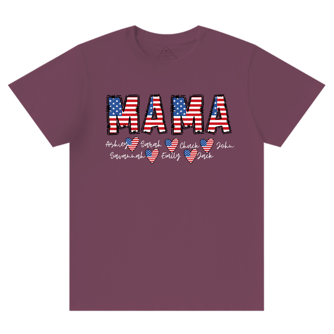 Personalized Name Independence Day Mama T-Shirts
