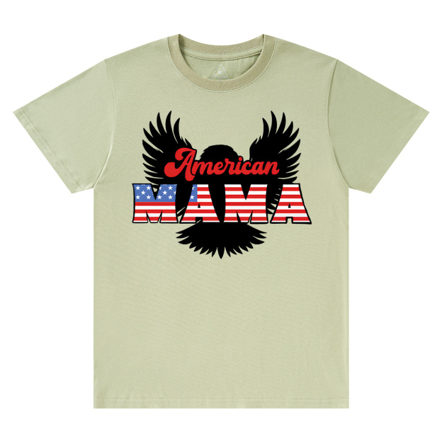 Patriotic Eagle Graphic Mama T-Shirts