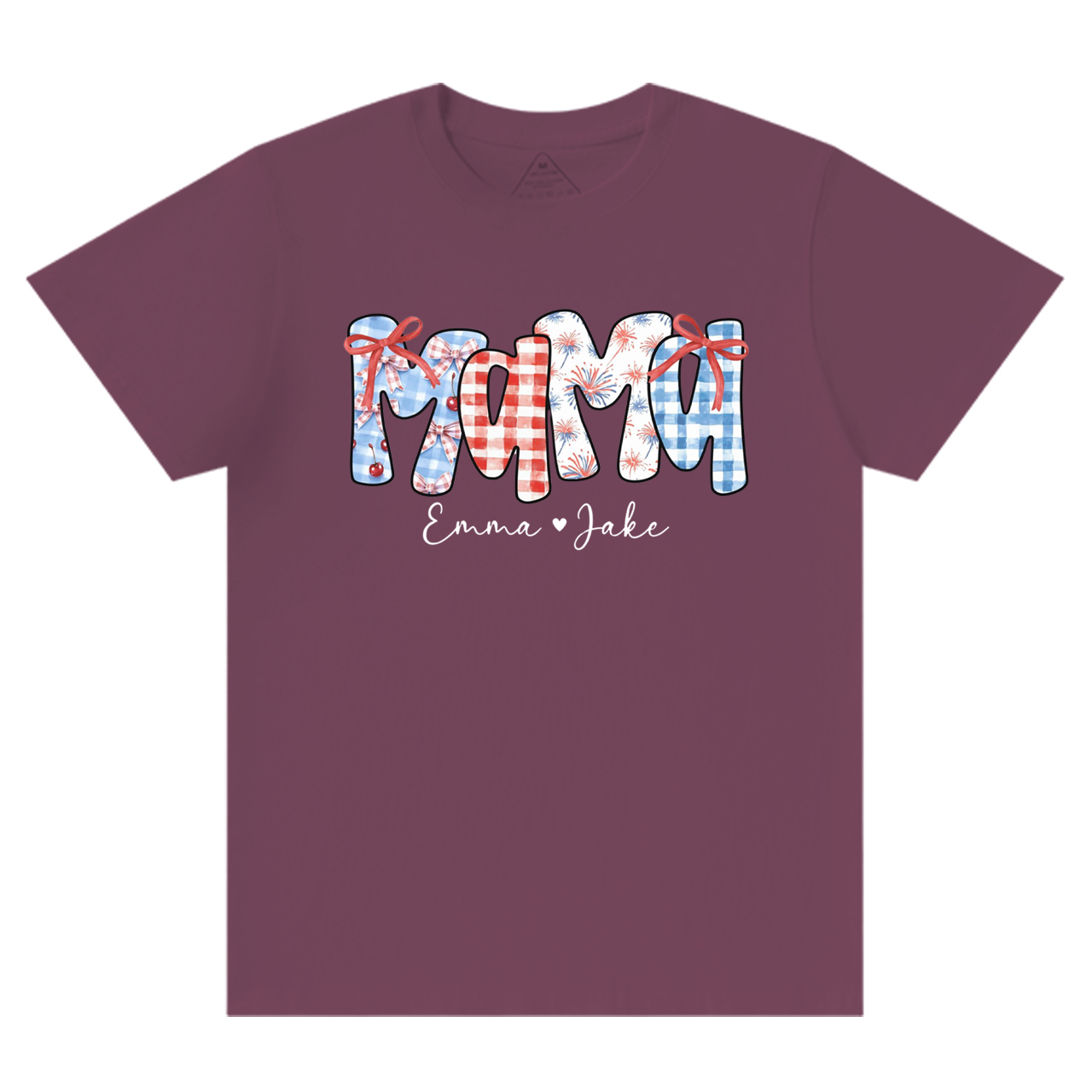 Personalized 4th Of July Mama T-Shirts