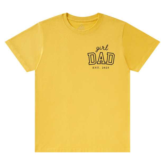 Personalized Girl Dad Est Year T-shirt