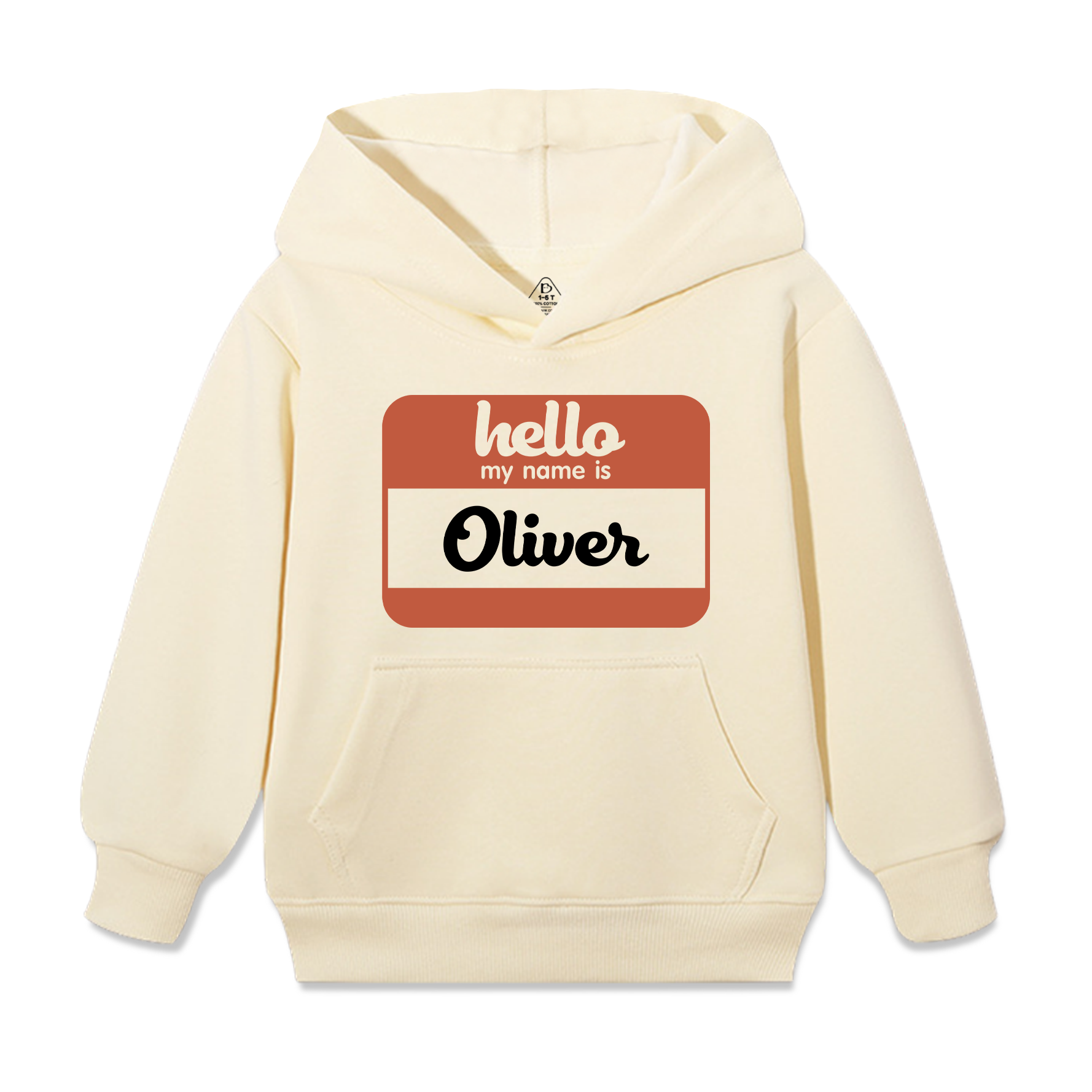 Hello My Name Is Personalized Kid's Hoodies Beepumpkin