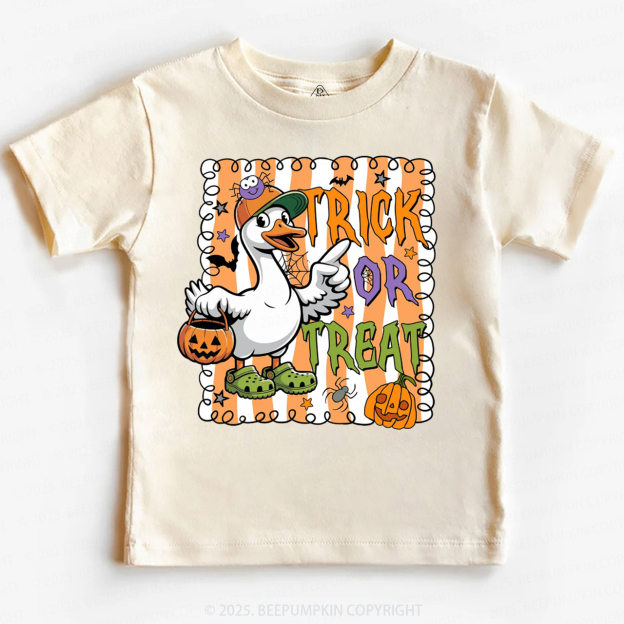 Halloween Goose Trick Or Treat Toddler&Kid's Tees Beepumpkin 