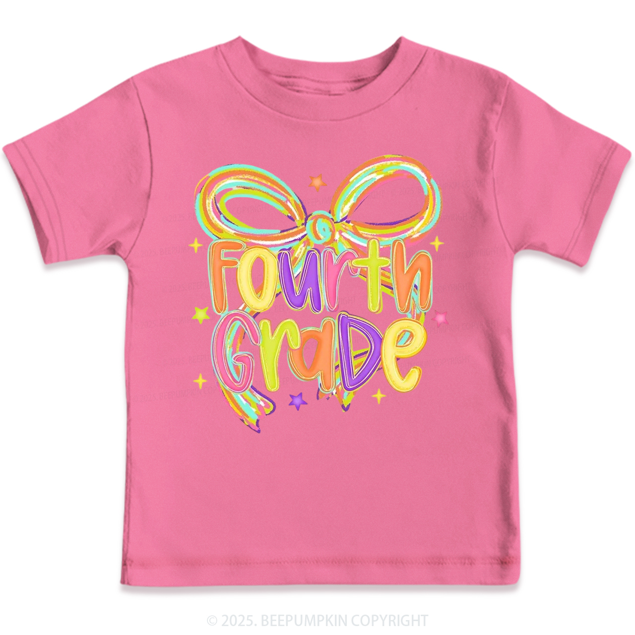 Personalized Girly Bow Sublimation Toddler&Kid's Tees Beepumpkin