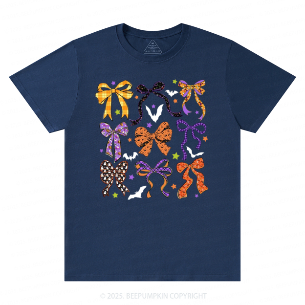 Coquette Bow Halloween T-Shirts Beepumpkin 