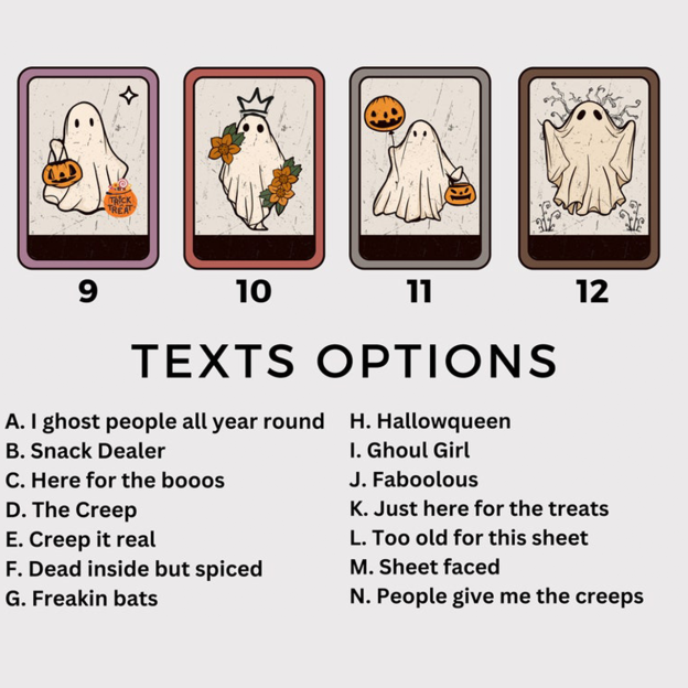 Personalized Family Ghost Cards Halloween Family Matching Shirts