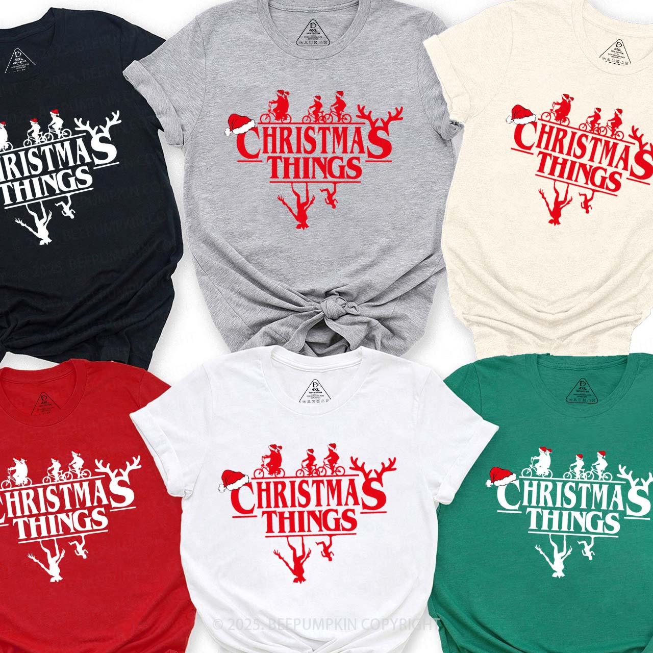 Holiday Adventures Family Matching T-Shirts Beepumpkin