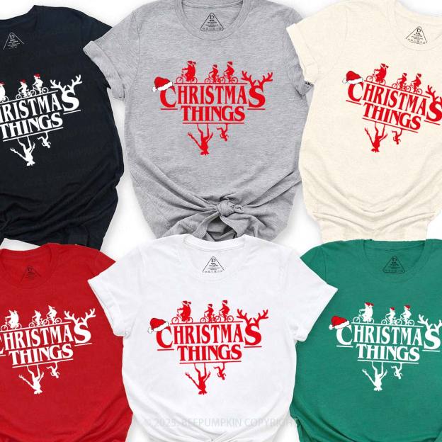 Holiday Adventures Family Matching T-Shirts Beepumpkin